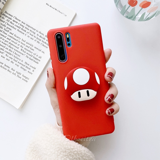Cartoon Phone Holder Case For Xiaomi Redmi Note 8 9 Pro 7 9S 8T Cover Soft Silicone TPU Stand Case For Xiaomi Redmi 10X 8A 7A
