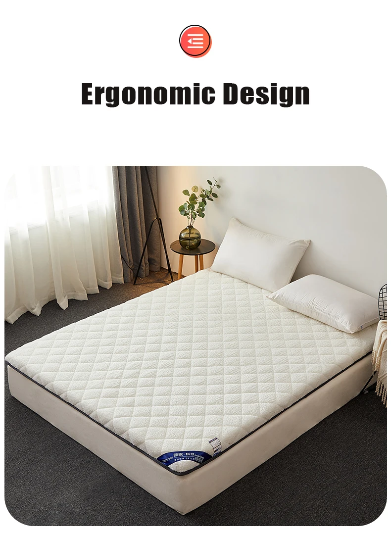 Floor Tatami Keep Warm In Winter Mattresses Foldable Lambswool Matress 3-4cm Thicken Bed Mat for Single Double King Queen Size
