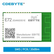 CC2652P беспроводной модуль ZigBee, Bluetooth 2,4 ГГц 20 дБм SoC Ebyte E72-2G4M20S1E трансивер и приемник PCB/антенна IPX CC2652P беспроводной модуль ZigBee, Bluetooth 2,4 ГГц 20 дБм SoC Ebyte E72-2G4M20S1E трансивер и приемник PCB/антенна IPX