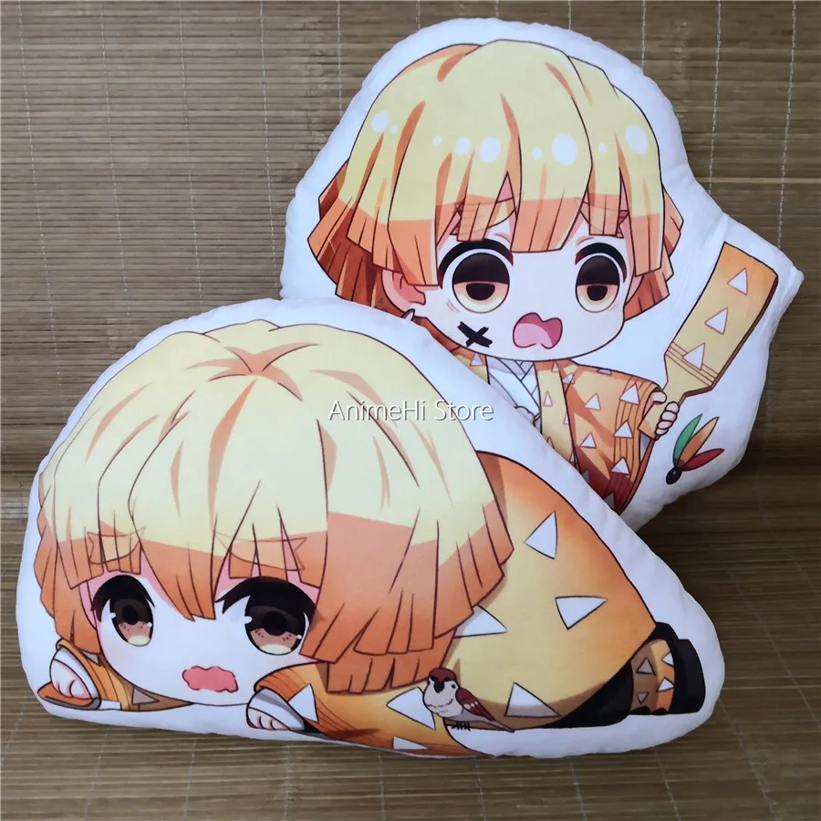 Agatsuma Zenitsu Plush Toy Anime Demon Slayer Sword Zenitsu Agatsuma Pillow Double Sided Case Cosplay Doll 45cm For Gift Movies Tv Aliexpress