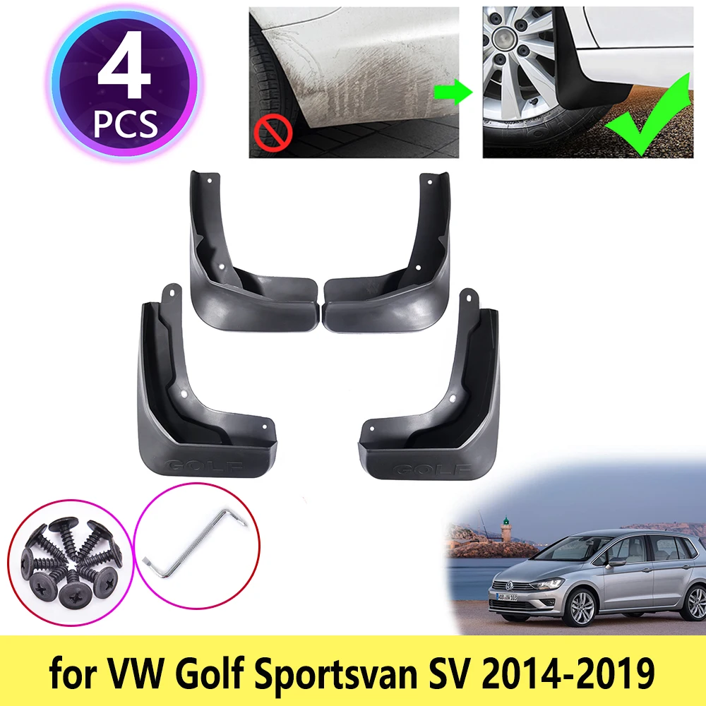 

Брызговики для VW Golf, Sportsvan SV 2014, 2015, 2016, 2017, 2018, 2019