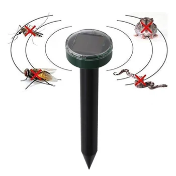 

Outdoor Ultrasonic Pest Repeller Garden Mole Repellent Solar Power Ultrasonic Mole Snake Bird Mosquito Mouse Control Garden Yard