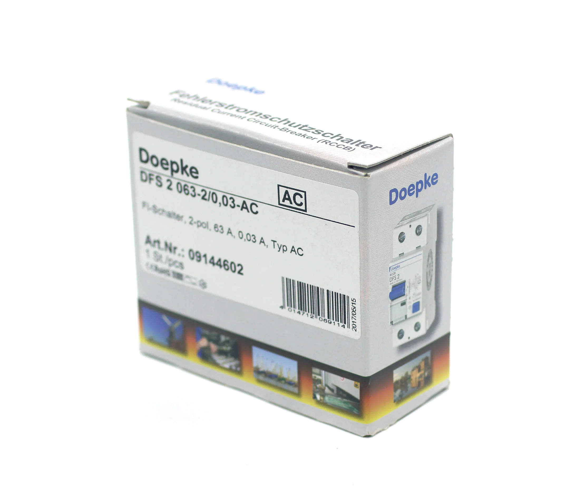 Doepke Fever биполярный цепи перекрыватель утечки выключатель 32A/63A 2P