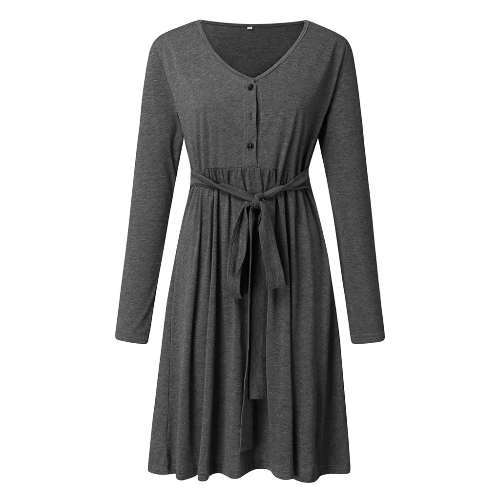 Платья для беременных; Vestidos; пижамы для кормящих мам с поясом; платье для беременных женщин; зимнее платье для грудного вскармливания; 19Oct
