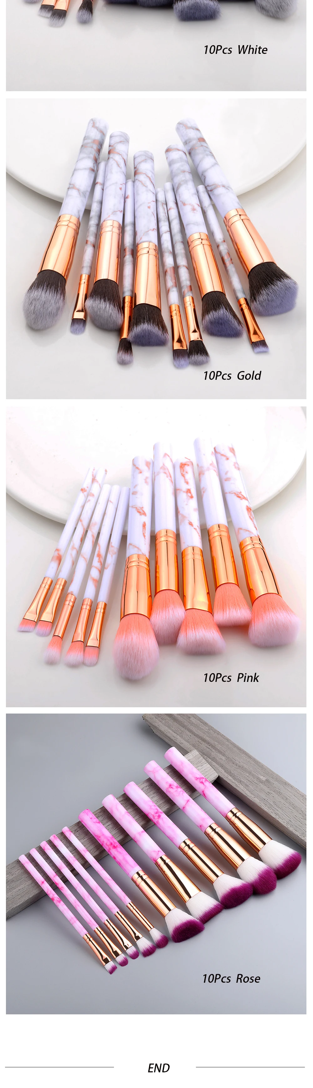 FLD 5/15Pcs Makeup Brushes Tool Set Cosmetic Powder Eye Shadow Foundation Blush Blending Beauty Make Up Brush Maquiagem