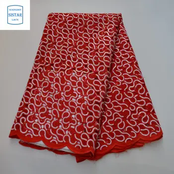 

Big Organza Embroidery Fabrics Nigerian Lace Fabric 2019 For Dresses