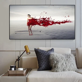 

Decoracion Hogar Moderno Sexy Women Take Pictures On The Beach Poster and Prints Paintings on the Wall Art Decor Canvas Painting
