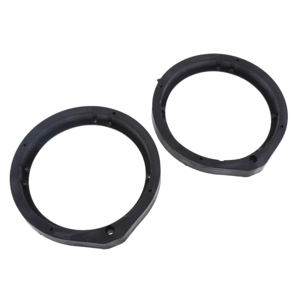2x 6.5inch Black Speaker Spacers Bracket for Honda Civic Fit CITY speaker mounting spacer rings