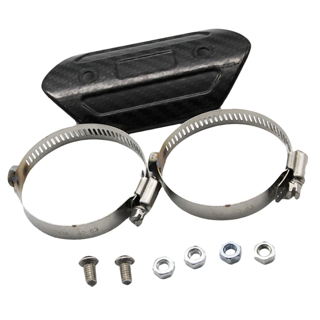 Lightweight Motorcycle Exhaust Pipe Protector Heat Shield Cover Assy