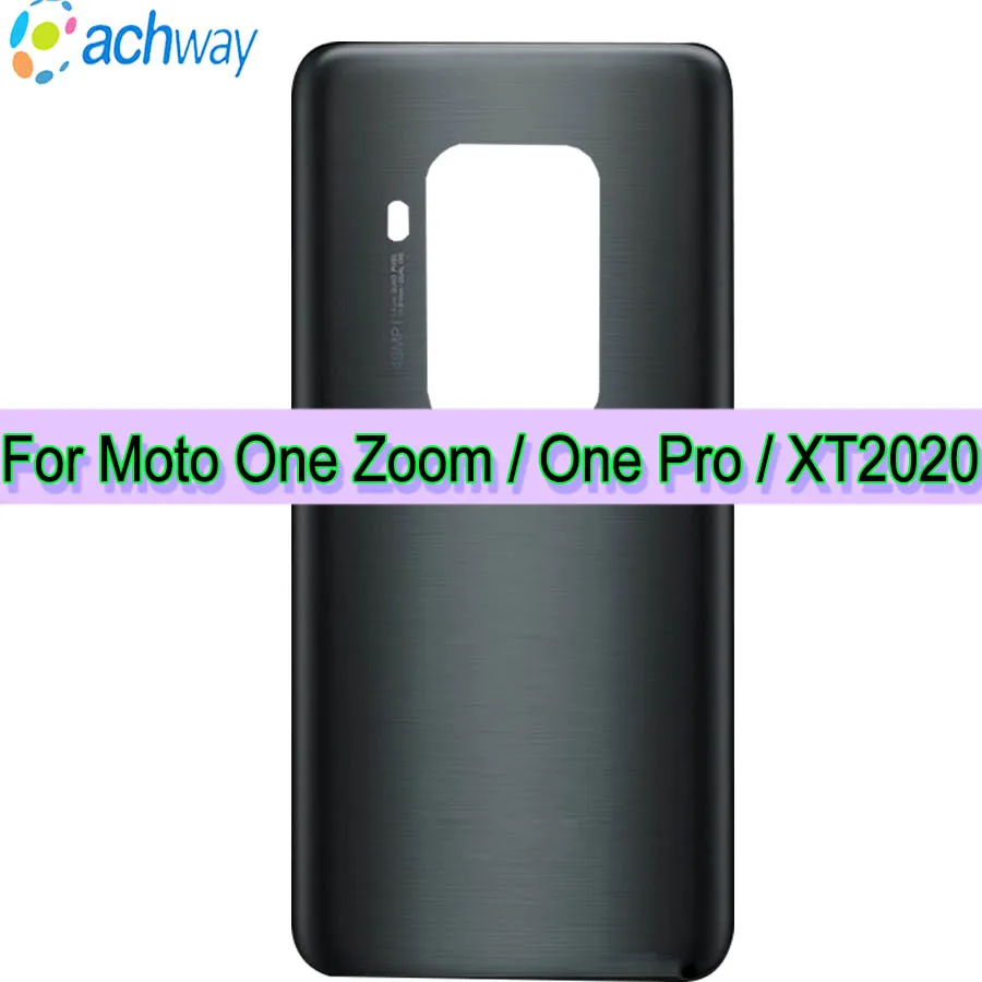 100% Новинка для Motorola Moto One Zoom чехол аккумулятора Pro XT20 Задняя стеклянная панель