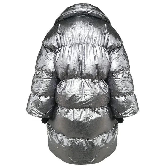 Ribbons Women's Winter Parkas CottonJackets Stand Collar Long Sleeve Asymmetric Jacket Female Fashion Clothes Tide