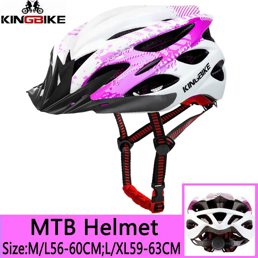 KINGBIKE велосипедный шлем ультралегкий велосипедный шлем в форме MTB шлем Casco Ciclismo дорожный горный шлем MTB шлемы - Цвет: 675N-Purple