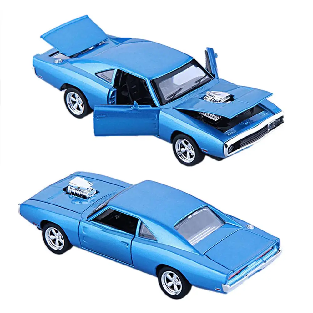 1:32 зарядное устройство литье под давлением металлическая модель автомобиля игрушка выдвижной автомобиль игрушечный автомобиль со звуком и светильник подарок игрушки для детей - Цвет: Blue