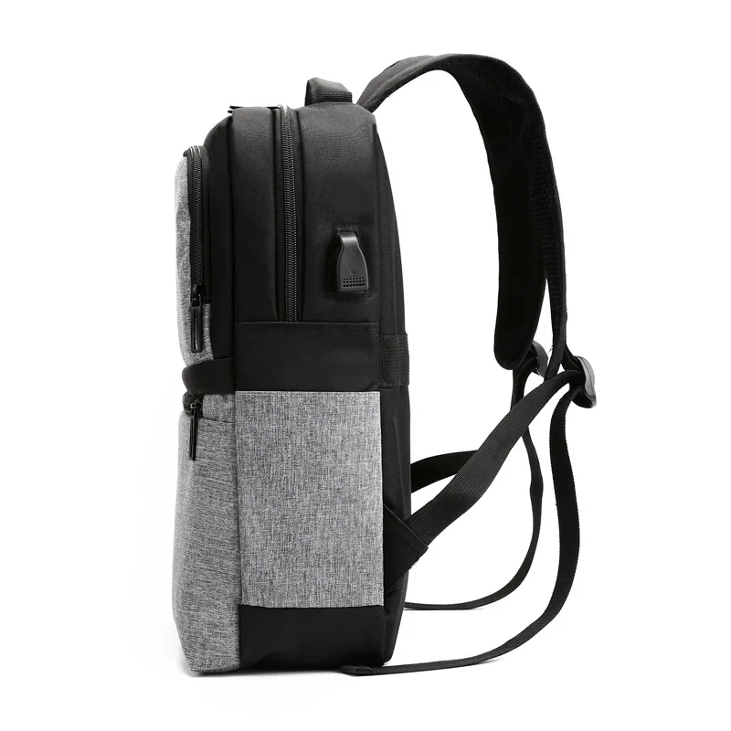 

New Style Nylon Cloth Backpack Contrast Color Waterproof Computer Backpack Fashion Casual Men And Women Backpack