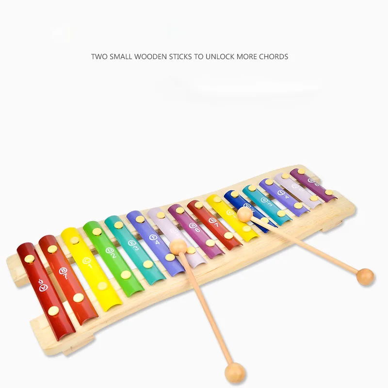 Игрушка Woo деревянная игрушка Beat Tone пианино для детей Ранняя музыка обучающий цветной детский ударный