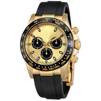 

20 colors AAA luxury day-tona Mens Watches Gold Ceramic Bezel sapphire glass Folding Clasp Male All 3 Dials Work well 16