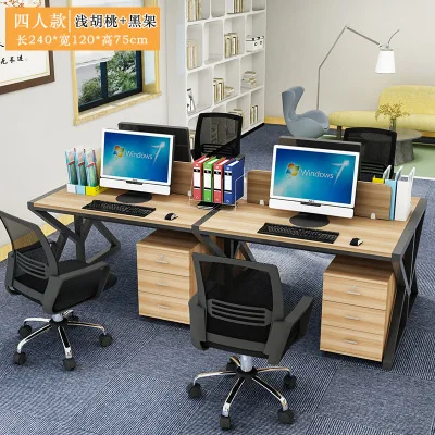 

Staff Desk 4 Digit Minimalist Modern 6 People Single Person Double Surface Economical Computer Table Cubicle