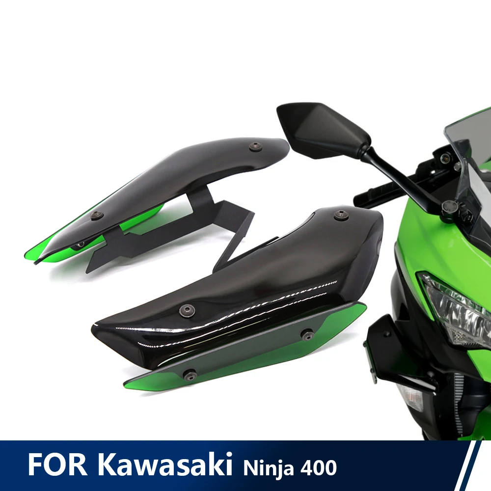 FOR Kawasaki Ninja 400 DOWNFORCE SPOILERS Aerodynamic Wing Kit Fixed Winglet Fairing Wing Motorcycle Accessories Ninja400