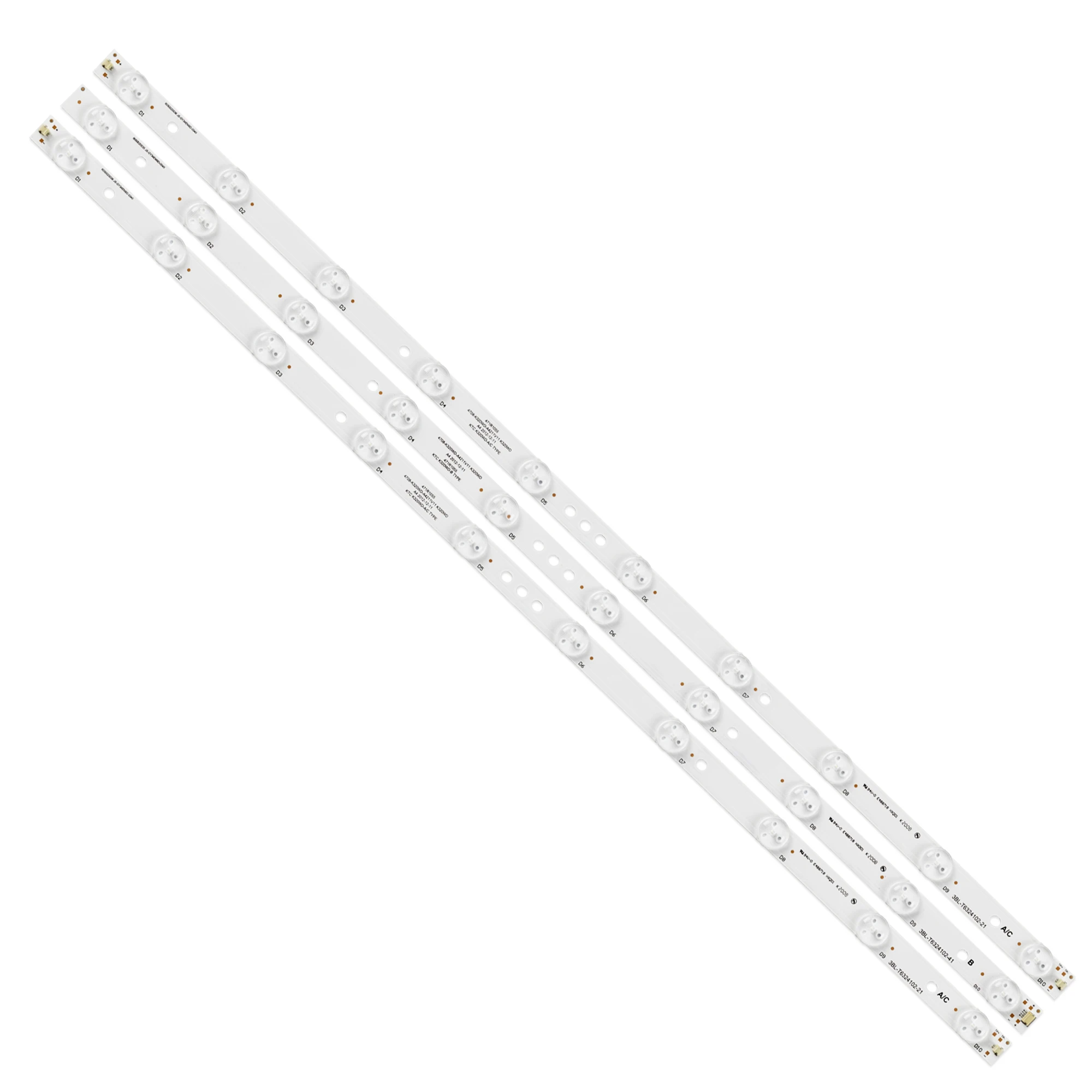3PCS For Skyworth LE32D99 32E61HR TCL LE32D99 LE32D59 Light Bar 471R1055 4708-K320WD-A4211V01 K320WD 4708-K320WD-A4211V11 K320WD