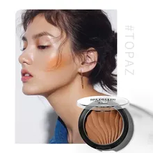 Стойкая осветляющая v-образная форма для лица хайлайтер раковина для пудры текстура блестящая прессованная пудра Горячая Распродажа