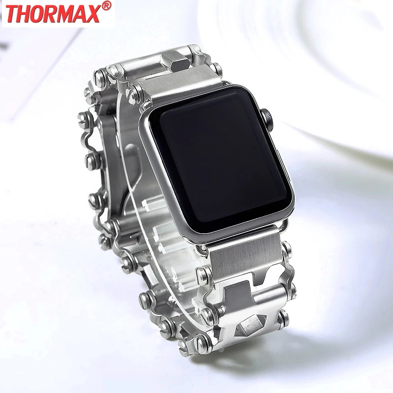 

for Apple Watch 5 Tool combination Gadgets 304 Stainless Steel Brushed Unique Design Watchband 40mm 44mm 38mm 42mm iWatch Bands