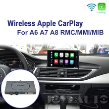 Joyeauto WiFi беспроводной Apple CarPlay для Audi A6 C7 2012- MMI RMC маленький экран 6," 7" OEM Модифицированная Поддержка камеры заднего вида