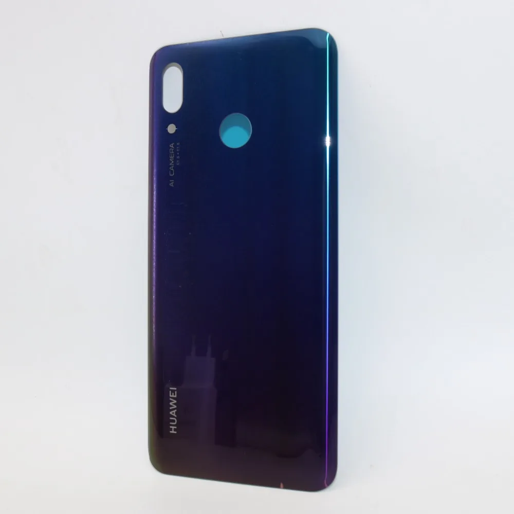 Для 6,3 дюймов huawei Nova 3 Axisinternational 3D стеклянная задняя крышка для батареи чехол Корпус оболочка+ рамка для камеры стеклянный объектив - Цвет: Gradient