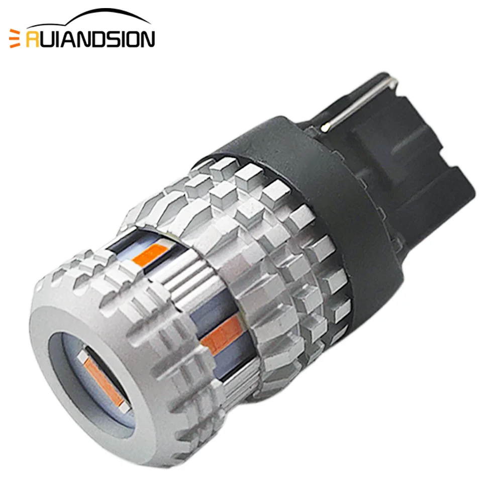 

1pcs 7440 car led bulb Canbus Auto taillight brake light 10-30V Non-polarity turn signal lamp waterproof White Red Amber yellow