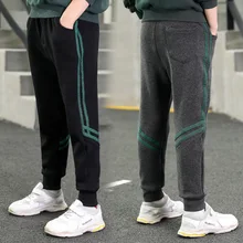 Штаны для мальчиков весна-осень г., новая стильная детская одежда средних и больших размеров, повседневные гимнастические штаны корейский стиль для мальчиков в западном стиле