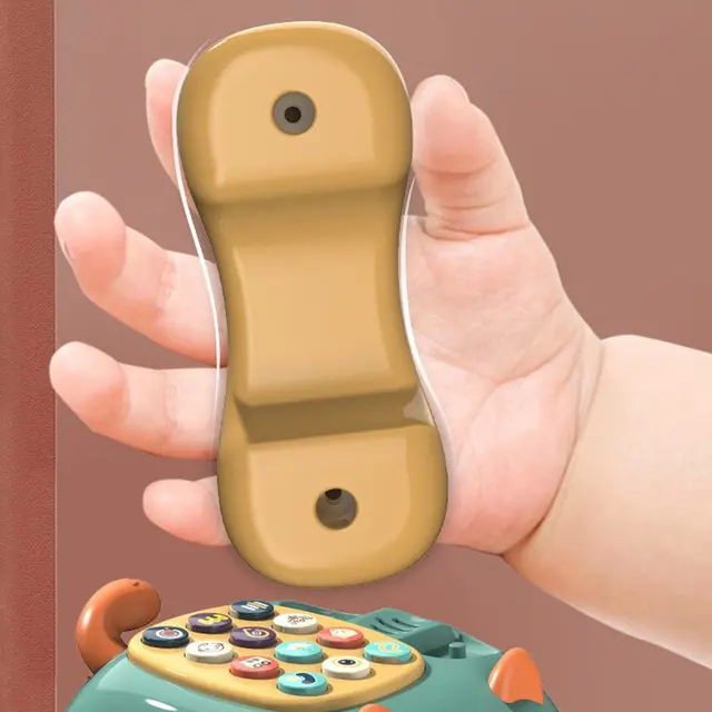 Children Montessori Telephone Toy Early Education Music Early Education Story Machine Baby Emulated Phone Musical Toys Gift 3