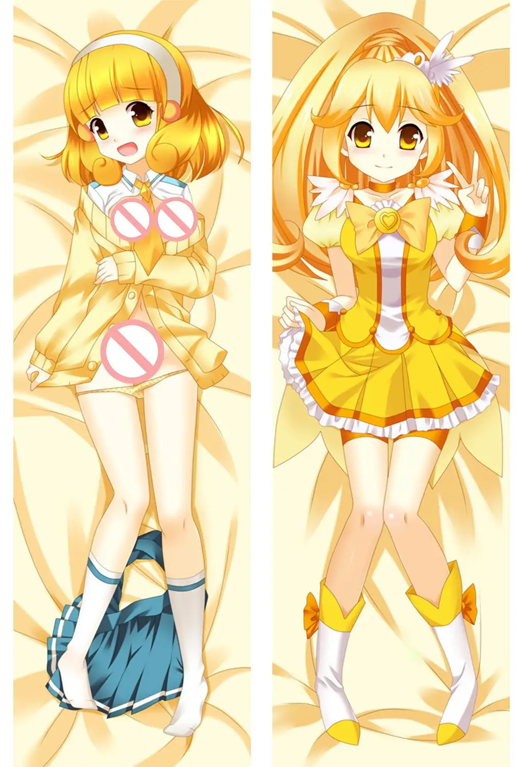 S18 Аниме Pretty Cure Dakimakura Чехол Precure персонажи Hishikawa Rikka& Aoki Reika чехол для подушки hujou Hibiki Hugs чехол - Цвет: S18