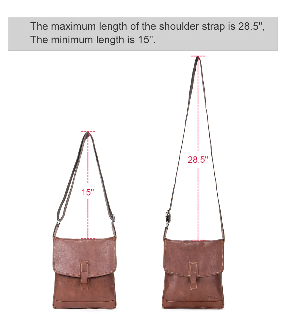 Новинка, мужские сумки, растительного дубления, коровья кожа, сумка-мессенджер, повседневные мужские сумки через плечо для iPad 10,5 дюймов