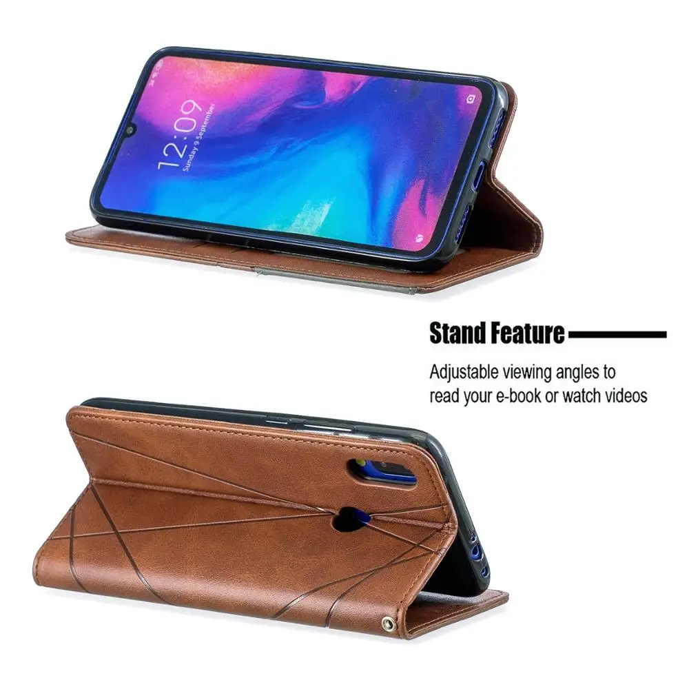Tobebest Магнитный кошелек кожаный чехол для Xiaomi Redmi Note 7 Чехол для Redmi Note 7 Чехол с карманом для карт