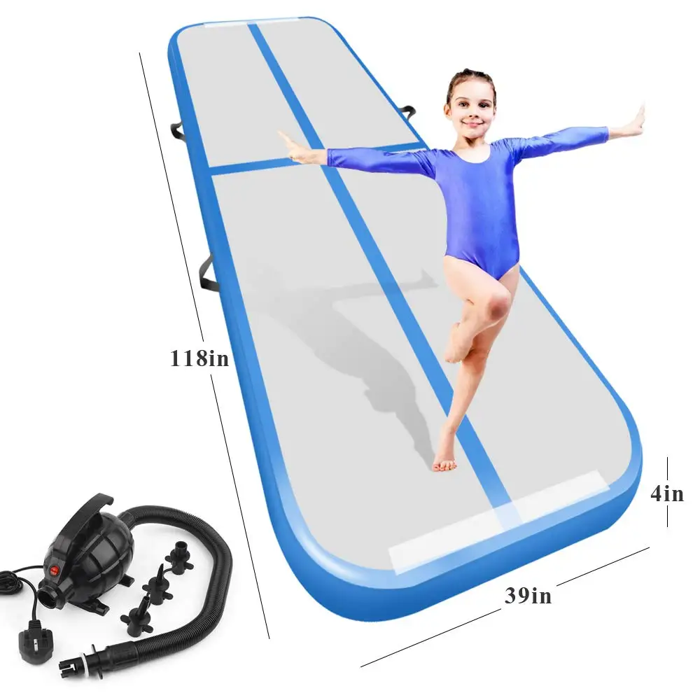 

Free shipping Airtrack 5*1*0.2m Inflatable Air Tumble 5M Track Olympics Gym Mat Yugo Inflatable Air Gym Air Track For Home use