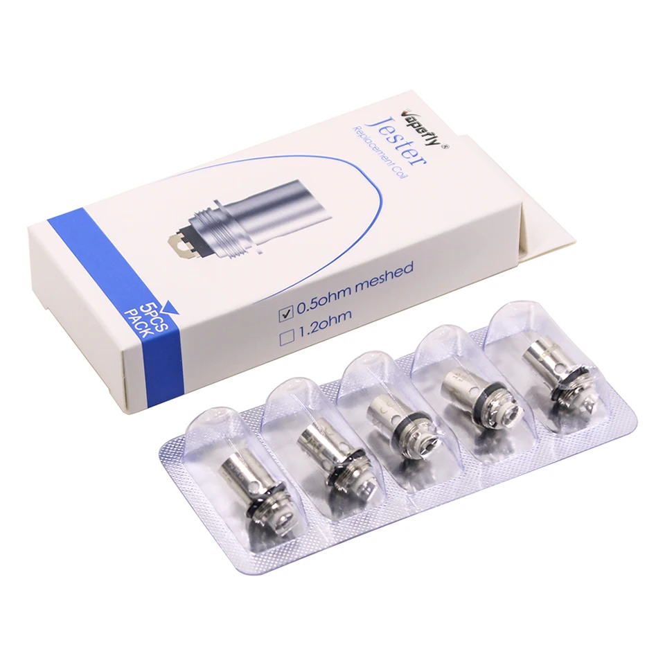 vape pod Original Vapefly Jester Mesh Coil Head 0.5ohm Mesh 1.2ohm regular coil for Vapefly Jester Pod Meshed kit accessories (4)