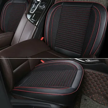

1 Piece Car Front Seat Cover Cushion PU Leather Pad Interior Soft Breathable 55cmx55cm Automobile Seat Covers