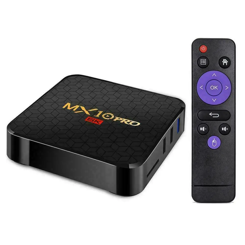  Android 9.0 TV Box MX10 PRO 4GB 64GB 6K Video Player Allwinner H6 Quad Core USB 3.0 wifi Media TV B