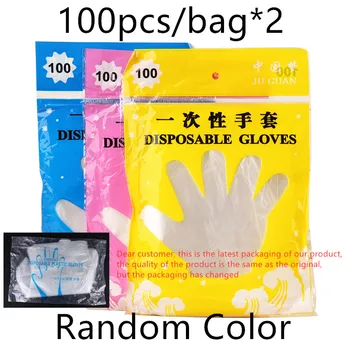 

200Pcs/bag Disposable Gloves Guantes Ultrathin Transparent Pvc Gloves Beauty Tattoo Guantes Motorcycle Gloves