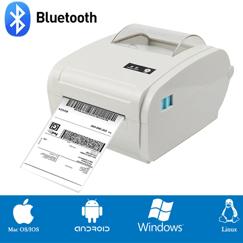 Термопринтер для этикеток со штрих кодом GZ Weiou принтер чеков и bluetooth стикерами 4 × 6