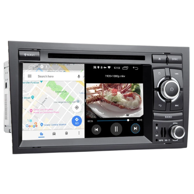 Автомобильный мультимедийный DVD 2Din Android 9,0 авто для Audi A4 B6 B7 S4 B7 B6 RS42002-2008 RS4 B7 SEAT EXEO 2008-2012 gps навигации