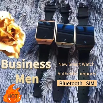 

2020 new Bluetooth Smart Watch Men Q18 With Touch Screen Big Battery Support TF Sim Card Camera for Android Phone Smartwatch