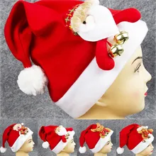 6 шт., новинка, Новогодняя шапка для рождественской вечеринки, шапки Санты, Красная шапка, Рождественская шапка для костюма Санта-Клауса, украшение для детей и взрослых# Q