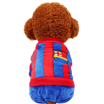 

Pets Costume Fleece Stripes Winter Warm Dog Coat Jacket Dog Jumpsuit Dog Clothes for Small Dogs Chihuahua Teddy Outfit Mascotas