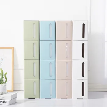 

Four colors optional Nordic four-layer slotted drawer storage cabinet children storage shoe plastic ZP01171151