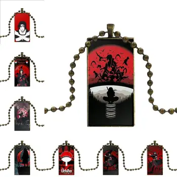 

For Wedding Fashion Necklace Handmade Rectangle Shape Choker Necklace Jewelry Multi Designs Japanese Anime Naruto Itachi Uchiha
