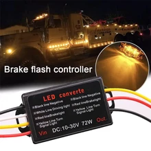

Car LED Light Flash Strobe Controller Flasher Module Adapter for Side Marker Brake Light Tail Stop Turn Lights 10-30V