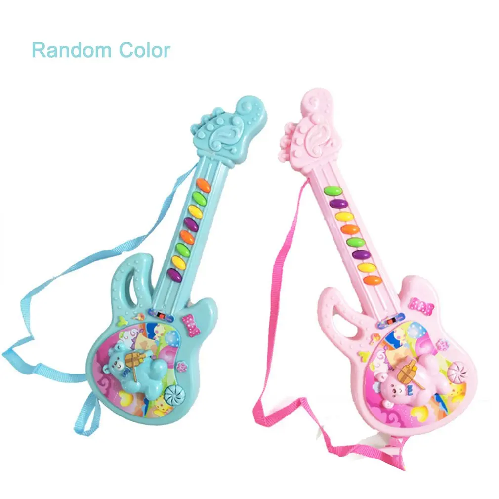 

1 Piece Children's Educational Toy Electronic Guitar Education Christmas Birthday Gift Guitar Toy Random Color