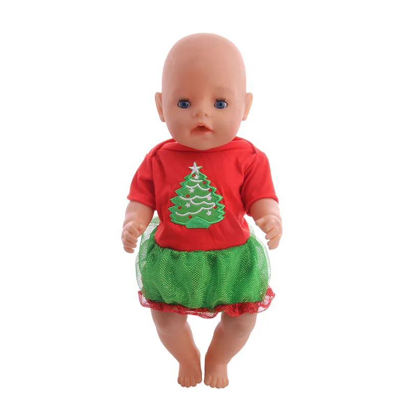 7 видов стилей Рождественская серия комплект одежды для куклы, одежда для 18 дюймов American& 43 см для ухода за ребенком для мам, родившиеся Logan Кукла-мальчик для нового поколения для маленьких девочек плюшевого мишки, игрушка - Цвет: n276