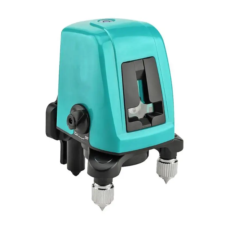 2 Line 1 Point Laser Level 360 Rotary Self-leveling Device Indoor Excellent Durable and Practical ABS Alloy Instruments - Color: Green