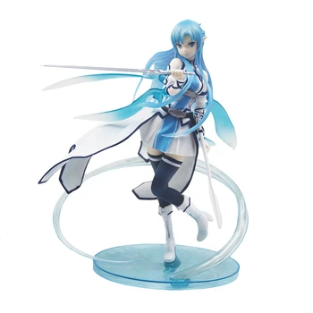 

1/7 Sword Art Online Yuuki Asuna Water Elf Ver. Anime Action Figure Model 23cm Statue Collection Figma Toy Desktop Decoration